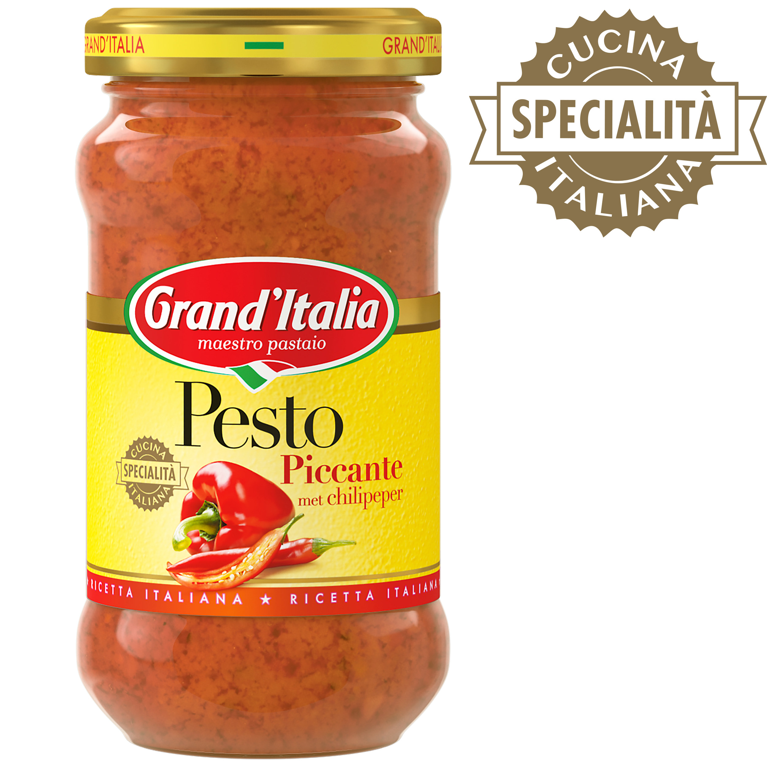 Pesto Piccante 185g Grand'Italia - claim 